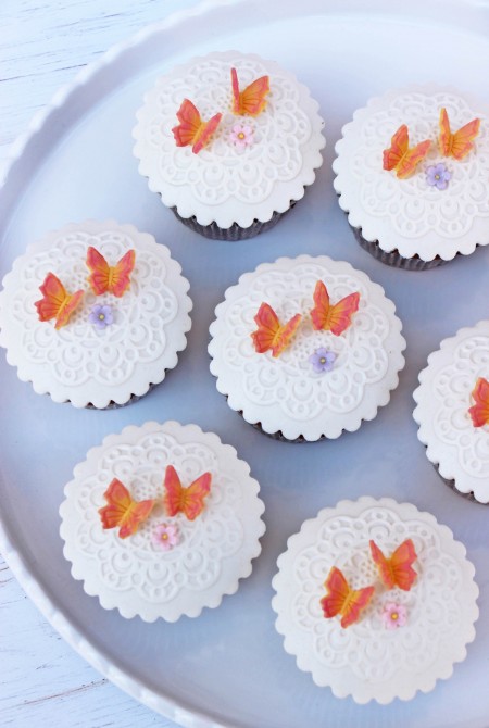 Dekor Cupcake - pillangós