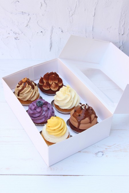 6- os Cupcake válogatás díszdobozban 10 340 Ft