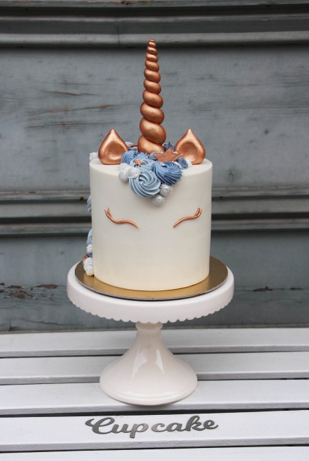 Unikornis torta - kék