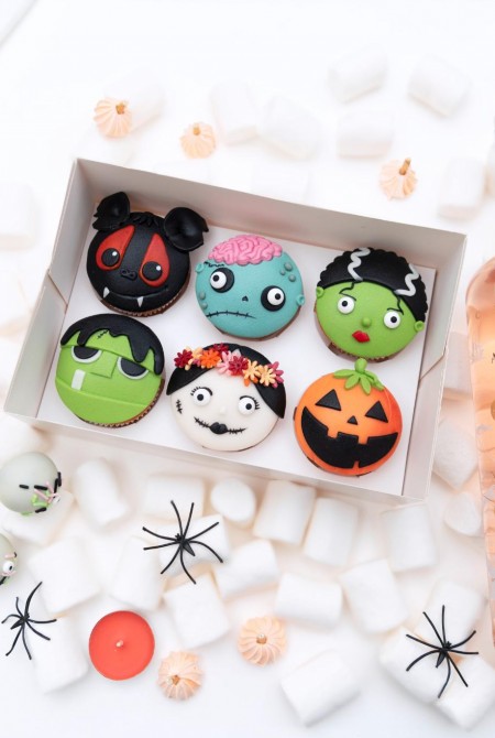 6-BOX Halloween cupcake válogatás Faces - 18.740Ft
