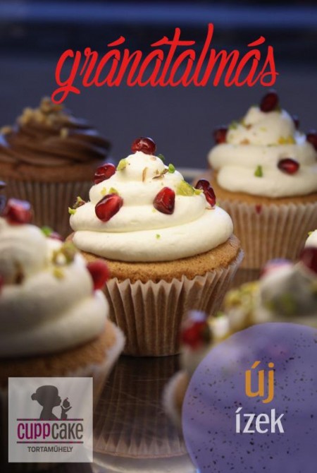 Gránátalmás cupcake 1590Ft / db